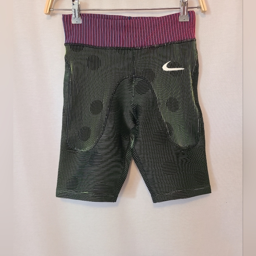 Nike x Off White Dri Fit Performance Fit Ribbed Polka Dot Athletic Bike Short XS
